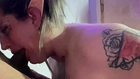 Blonde Slut Deepthroats Big Cock on Halloween