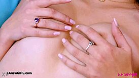 Alluring BRUNETTE BEAUTY Reveals Her SEXY BODY on Sofa