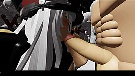 Blonde Girl EXPLORES Snowy Forest In Cartoon Style