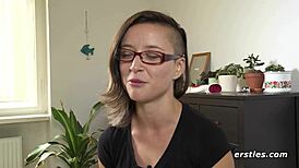 Ersties Brunette Babe Masturbates With Toys