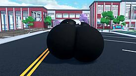 Thicc avatar performs sensual dance moves for viewers