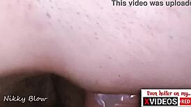 Hot MFM POV with Double Penetration and Closeup Cum on Face