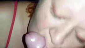 renata, that naughty redhead milf, sucks with pure skill