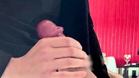 i'm using this giant dildo while my roommate's home it's so risky