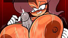 tiara gives a tittyfuck with her big tits