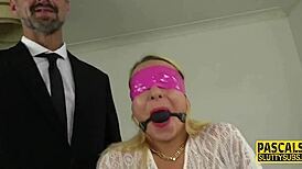 Bound And Blindfolded Milf Gets Whipped