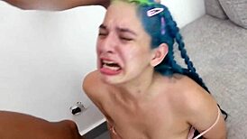 i stuff blonde teen throat with huge cock pov