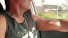 黑哥户外公开撸巨屌