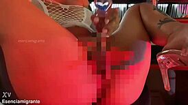 Woman In Lingerie With Toys