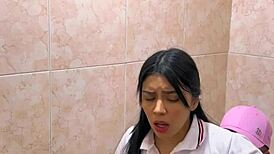 Hot Mexican Teen Students Caught Having Sex in School Bathroom