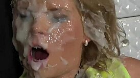 That classy whore gets bukkaked