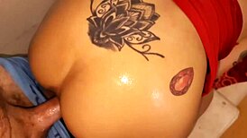 First anal casting for skinny milf with cum inside