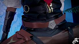 Ksu colt as fuck doll with toys and machine, rough solo