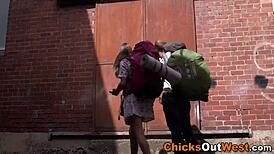 Hairy Aussie girlfriend gets deep creampied in raw action