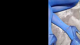 Wow, this milf has a perfect body in pantyhose and eight-inch heels.