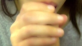 Japanese Amateur Blowjob Ends With Cum In Mouth