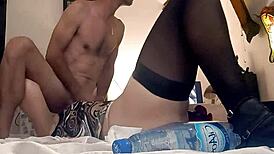 French Amateur in Satin Panties