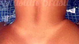 Hot Asian Glory Hole Blowjob In Pool