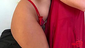 We tease neighbor with GIRLS' SEX play