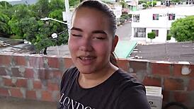 stepsister rides me wildly after i catch her