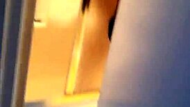 I was spying on my step mom while she was bathing in the shower, admiring her fat ass and chubby body