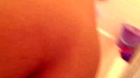 I was spying on my step mom while she was bathing in the shower, admiring her fat ass and chubby body