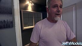 Lucky Grandpa's Booty Call from Fat Anal Slut Crystal Blue!
