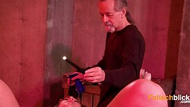 Young girl explores rough bdsm masturbation with toys and clit play