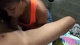 Stepdaughter gives blowjob to father-in-law for permission to go out