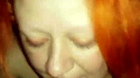 renata, that naughty redhead milf, sucks with pure skill