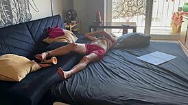 Spanish Little MILF Challenges Husband: How Long Can You Last Without Cumming? Watch Her Get Fucked And Creampied By WilSpainCouple!