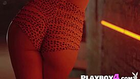 Precious Milan feels so sexy posing in lingerie, exposing her hot ebony body