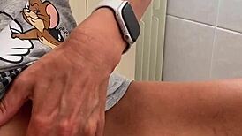 i gently caress my small clitoris in real morning masturbation