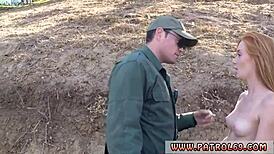 Teen girls humping redhead border hopping?