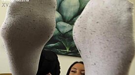 discovering if you're into stinky socks in german femdom