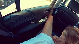 public pussy eating and car sex with monster cock