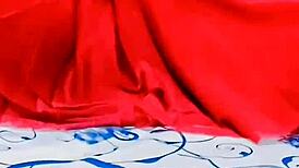 Shemale sissy pisses on her own body in humiliation