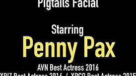 penny pax the redhead gets a cum load after her sloppy blowjob