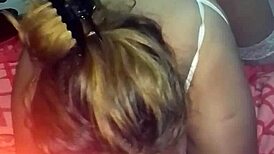 Grabo de frente con el celular como cogi con rubia de lenceria sexy thong and panties