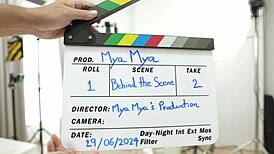 behind the scenes with a beautiful myanmar girl using a butt plug