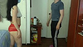 He Exercises In Underwear And Fucks Amateur Jopy!