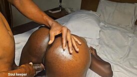 He demolished her pussy in missionary, bent over, and cowgirl positions in the garage