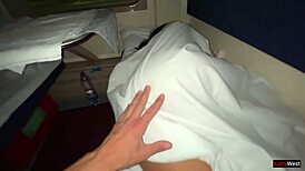 Girl Wakes Up To Rough Penetration On The Train. So Intense!