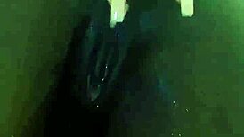 Amateur solo in ripped wet clothes from pov