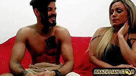 Watch my naughty sister-in-law suck this big cock?