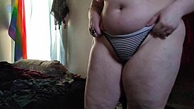 Trying on Random Clothes and Teasing the Camera Both With and Without Wearing My Packer