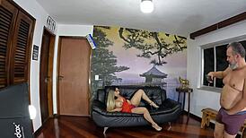 elisa ferraz preps for first dp at mansion party