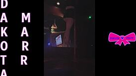 Dakota Marr Teases with Hairy Pussy Pole Dance in Nebraska