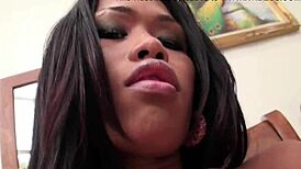 Ladyboy Ann Boldly Jerks Off with Intense Passion