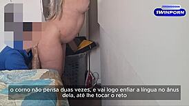 Married slut gets covered in cum, leaking everywhere! 😍